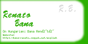 renato bana business card